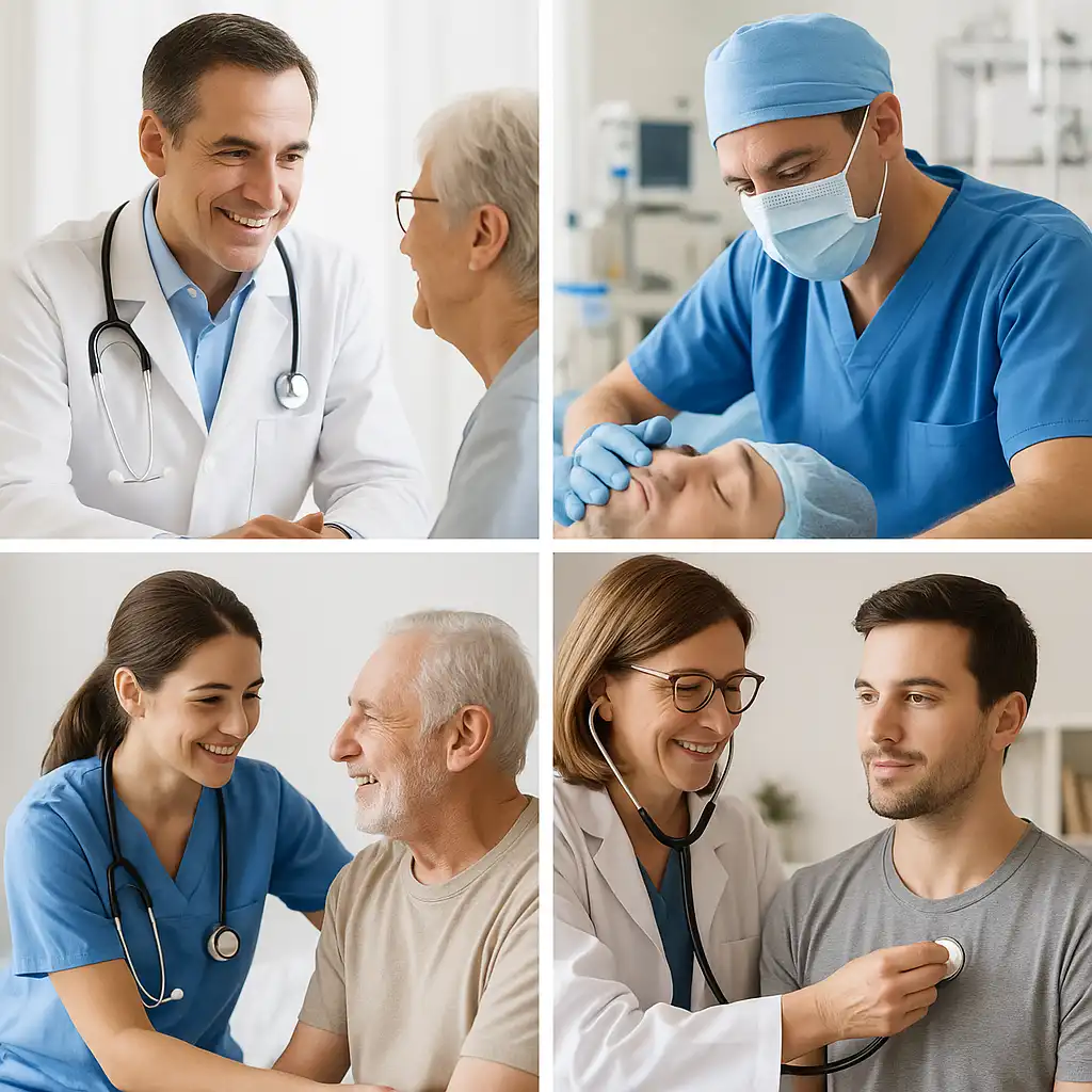 Profesionales de la salud colaborando
